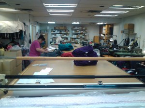 Direct Current cutting Room 40 foot x 86 inch table.